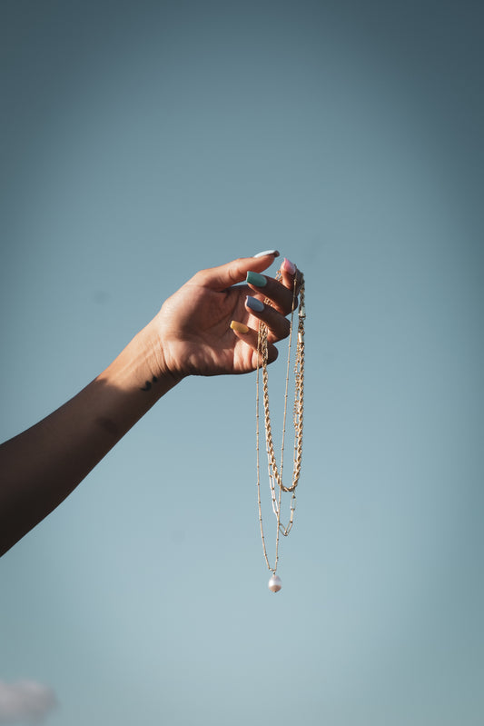 Collar Aluna- Perla lunar