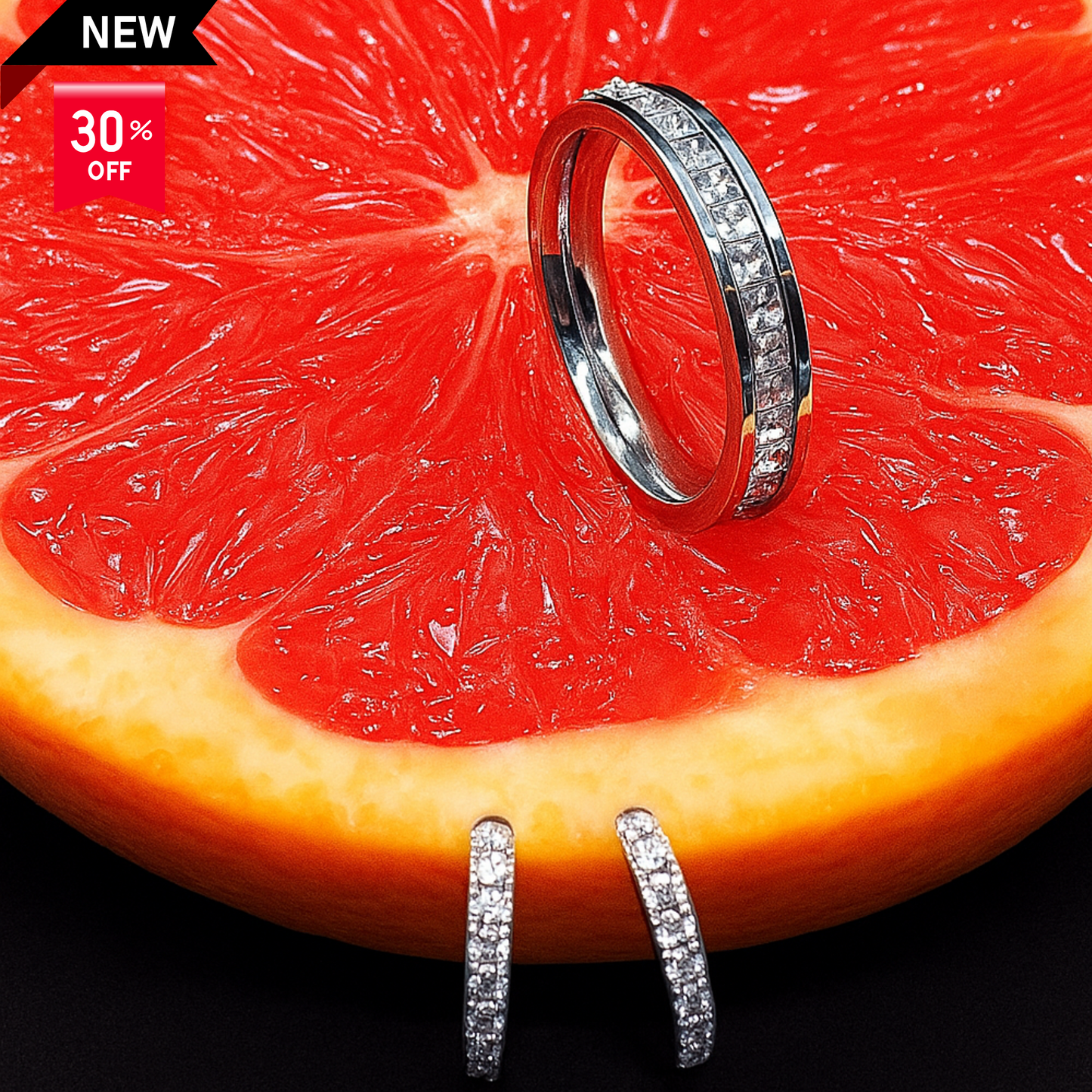 Colección Sublime Plateado ( – 30 % Dto. Anillo + Pendientes)